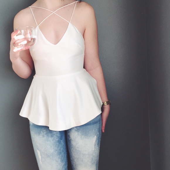 Stylestalker | Mermaid Peplum Top size Small - Picture 5 of 5